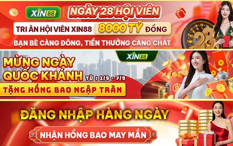Khuyến mãi và ưu đãi dành riêng cho người chơi ở nhà cái XIN88